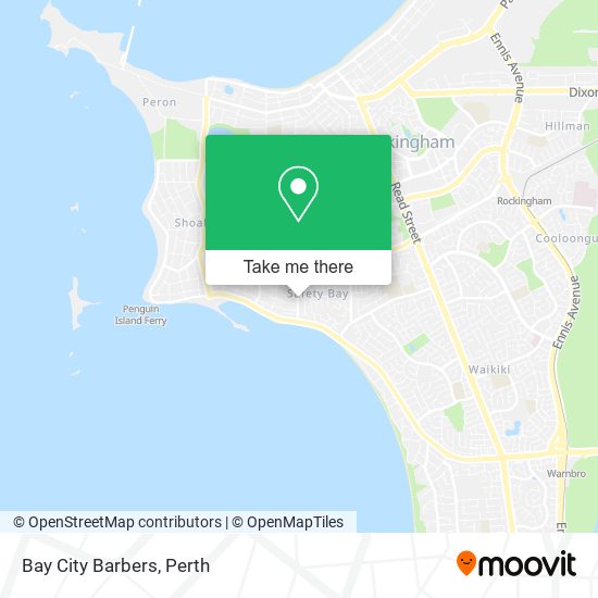 Bay City Barbers map