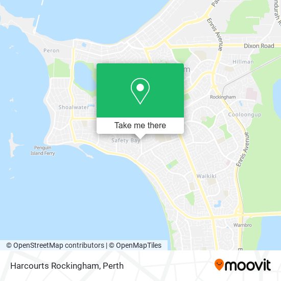 Mapa Harcourts Rockingham