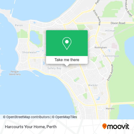 Harcourts Your Home map