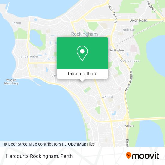 Harcourts Rockingham map