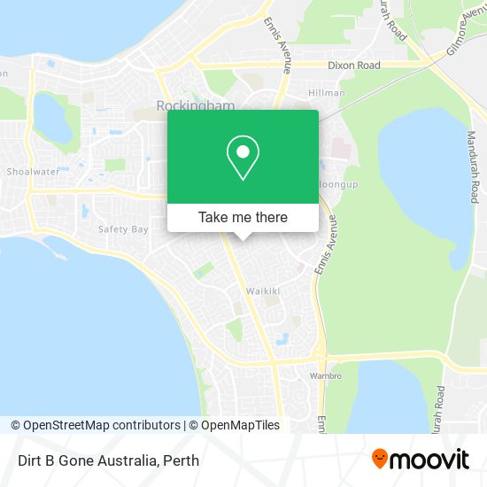 Dirt B Gone Australia map