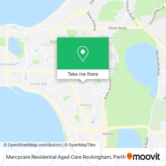 Mercycare Residential Aged Care Rockingham map