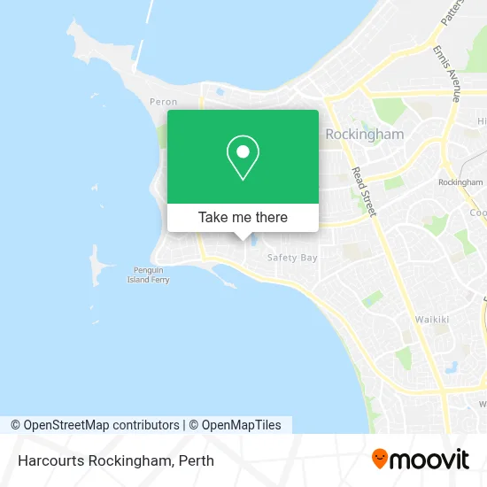 Mapa Harcourts Rockingham
