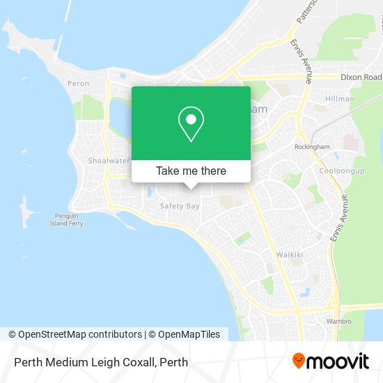 Mapa Perth Medium Leigh Coxall