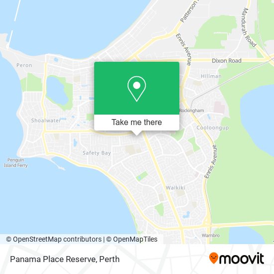 Panama Place Reserve map