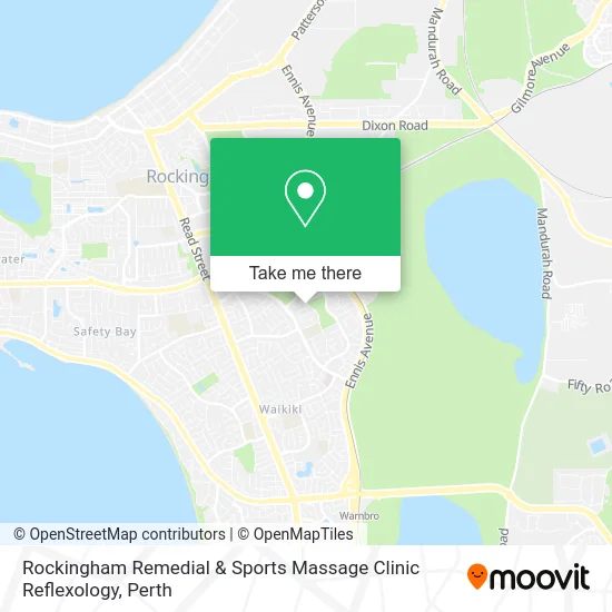 Mapa Rockingham Remedial & Sports Massage Clinic Reflexology