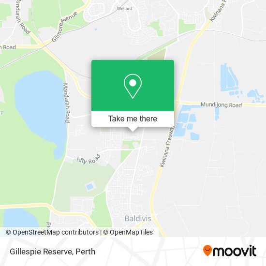 Gillespie Reserve map