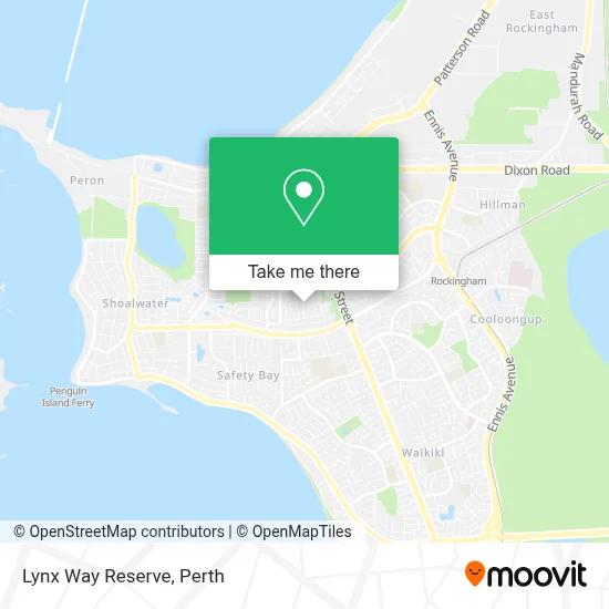 Mapa Lynx Way Reserve