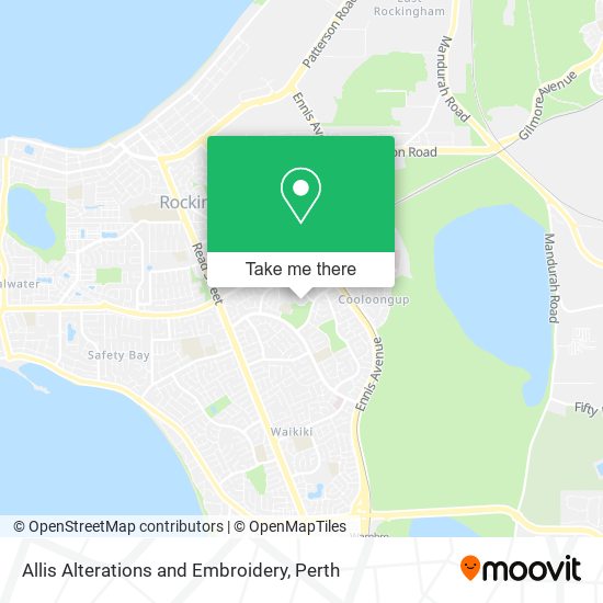 Allis Alterations and Embroidery map