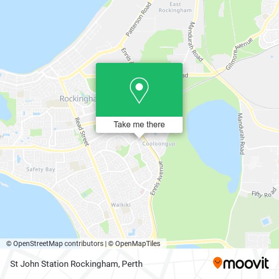 St John Station Rockingham map