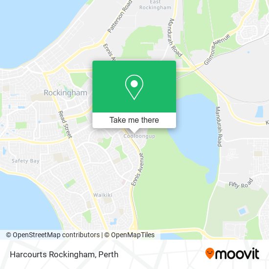 Harcourts Rockingham map