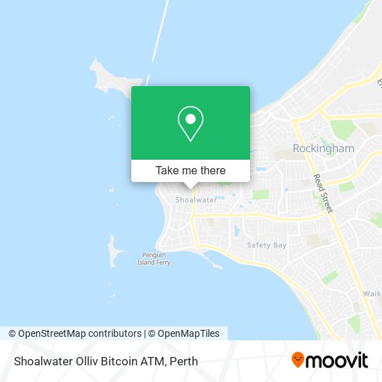 Mapa Shoalwater Olliv Bitcoin ATM