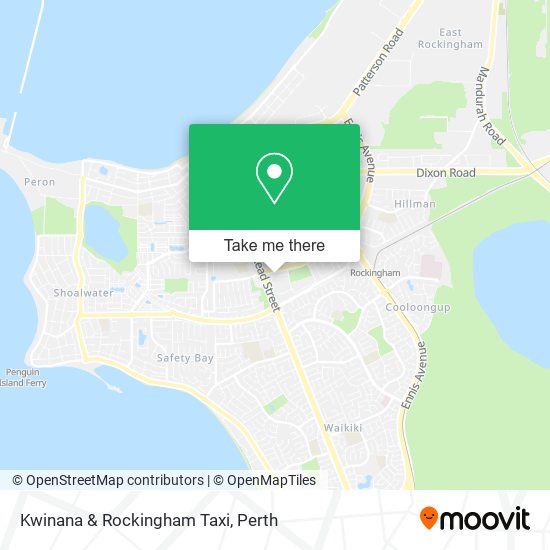 Mapa Kwinana & Rockingham Taxi