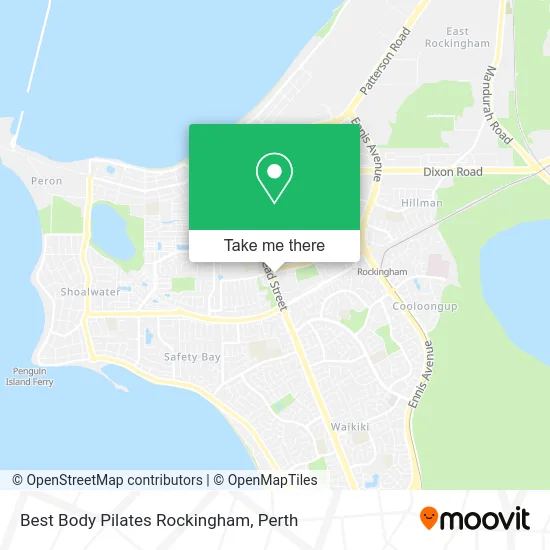 Mapa Best Body Pilates Rockingham