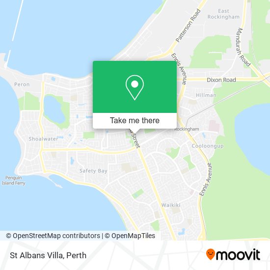 St Albans Villa map