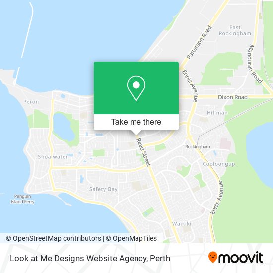 Look at Me Designs Website Agency map