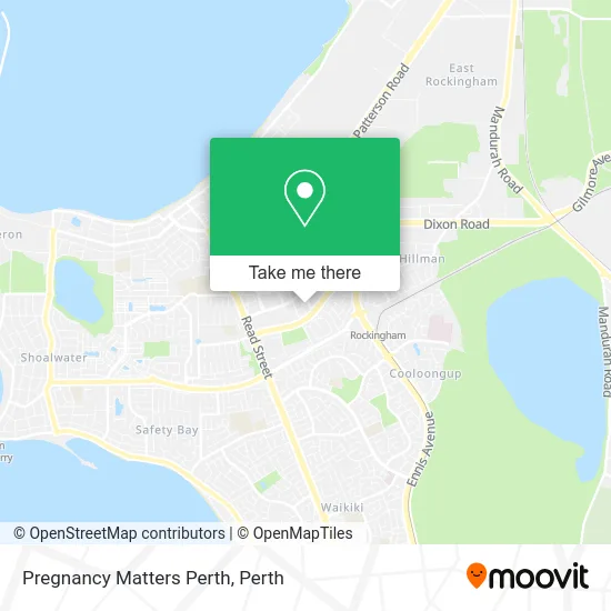 Mapa Pregnancy Matters Perth