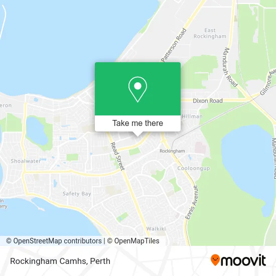 Mapa Rockingham Camhs