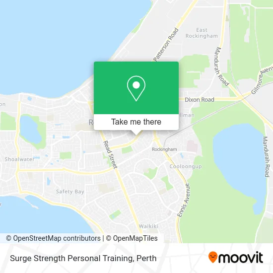 Mapa Surge Strength Personal Training