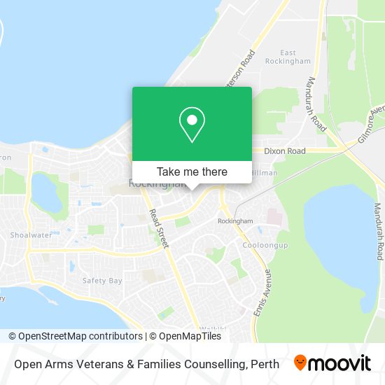 Open Arms Veterans & Families Counselling map