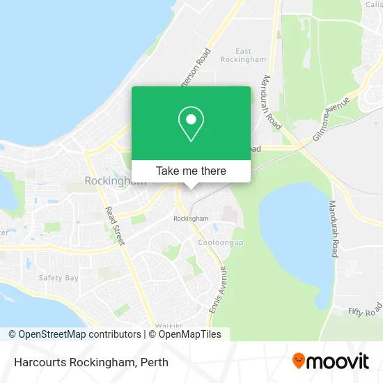 Mapa Harcourts Rockingham