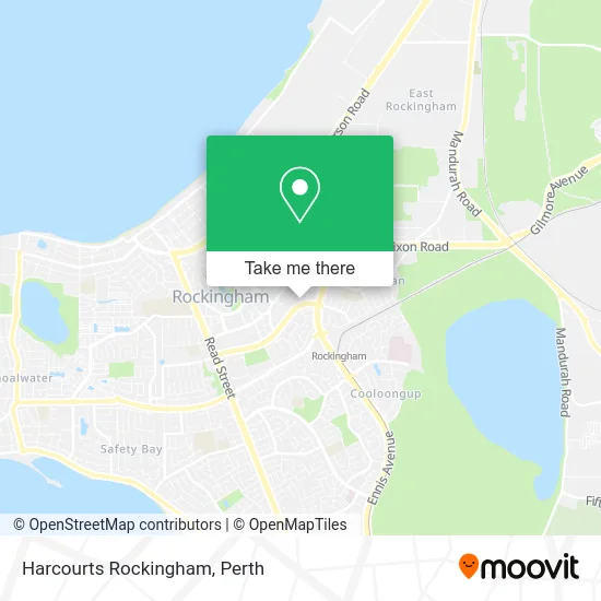Mapa Harcourts Rockingham