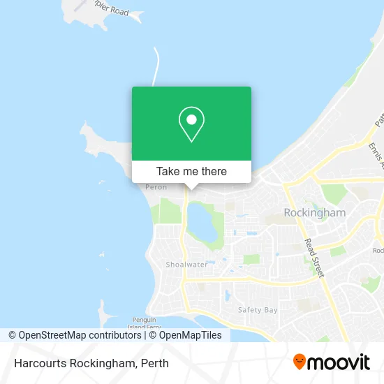 Mapa Harcourts Rockingham
