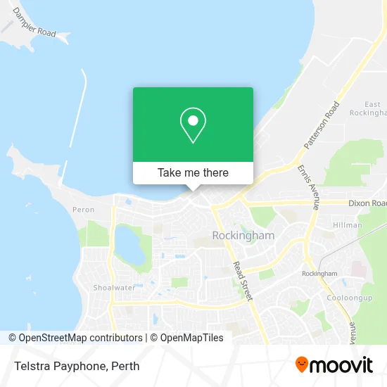 Mapa Telstra Payphone
