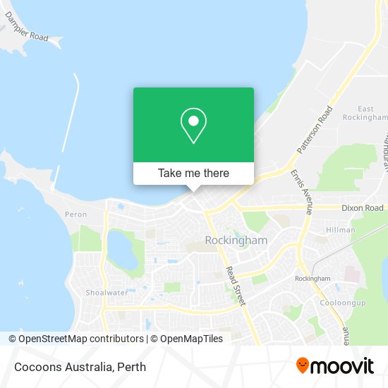 Cocoons Australia map