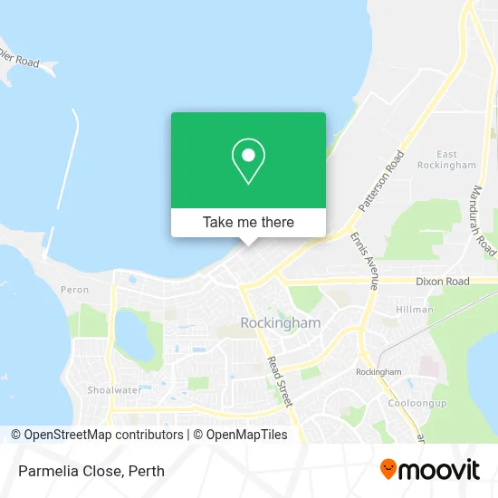 Mapa Parmelia Close