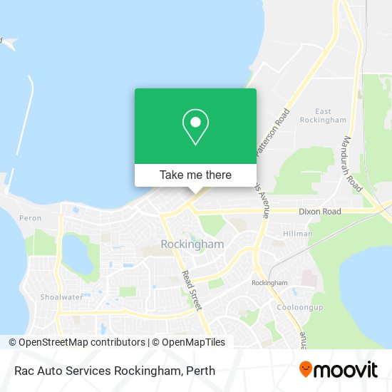 Rac Auto Services Rockingham map