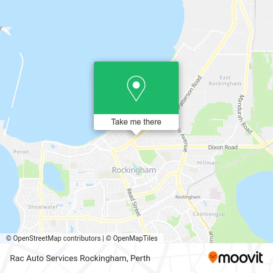 Mapa Rac Auto Services Rockingham
