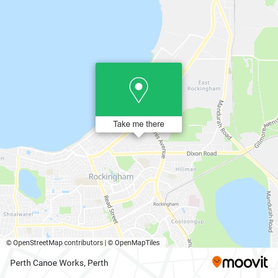 Mapa Perth Canoe Works