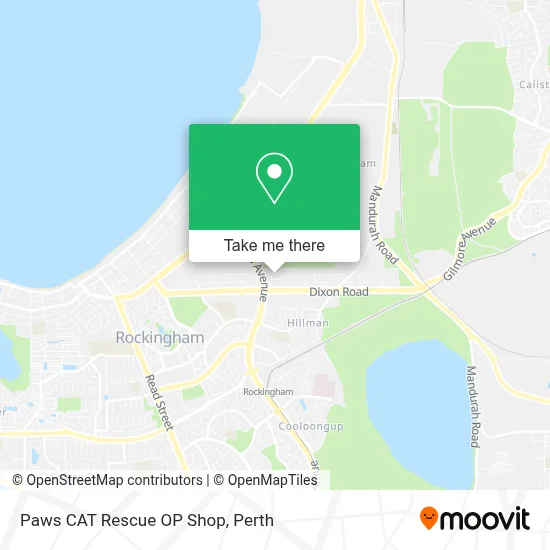 Mapa Paws CAT Rescue OP Shop