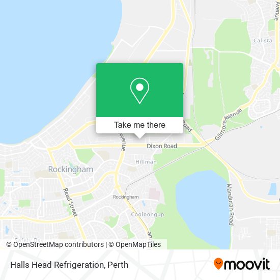 Halls Head Refrigeration map