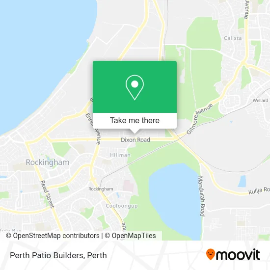 Mapa Perth Patio Builders