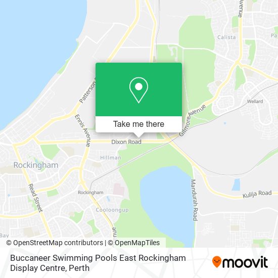 Buccaneer Swimming Pools East Rockingham Display Centre map