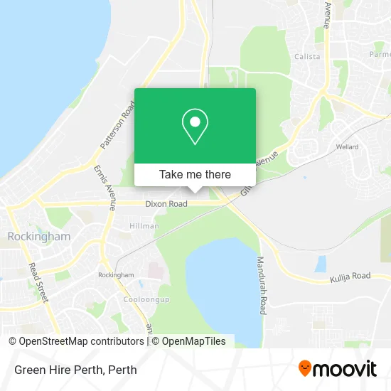 Mapa Green Hire Perth