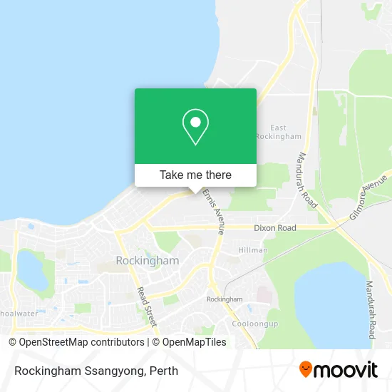 Mapa Rockingham Ssangyong