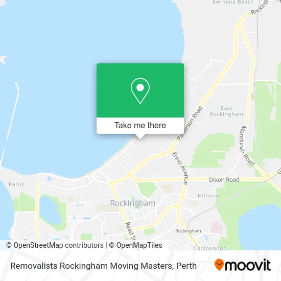 Mapa Removalists Rockingham Moving Masters