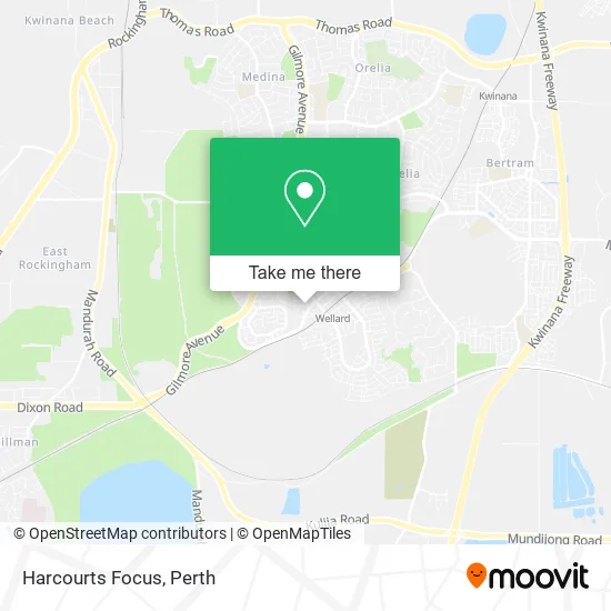 Mapa Harcourts Focus