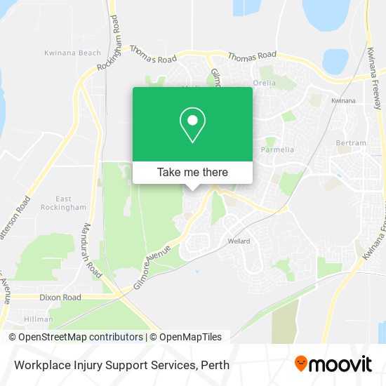Workplace Injury Support Services map