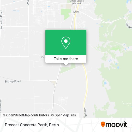 Precast Concrete Perth map