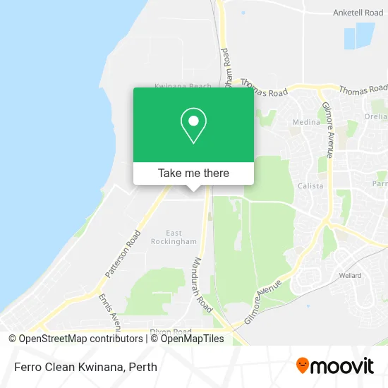 Mapa Ferro Clean Kwinana
