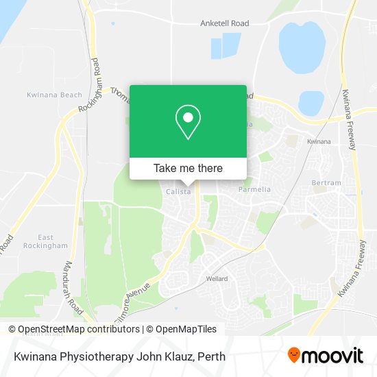 Mapa Kwinana Physiotherapy John Klauz