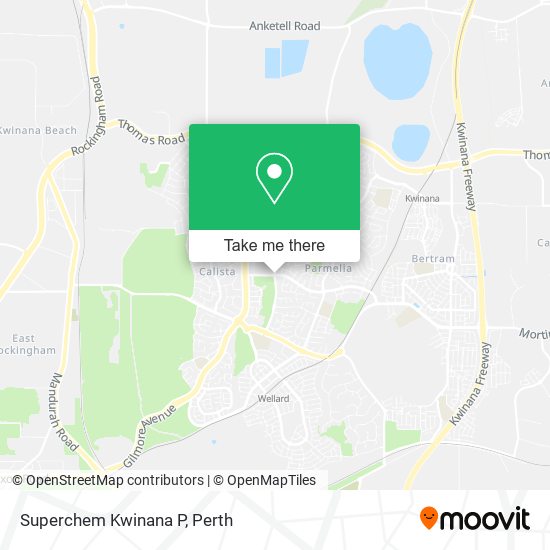 Mapa Superchem Kwinana P