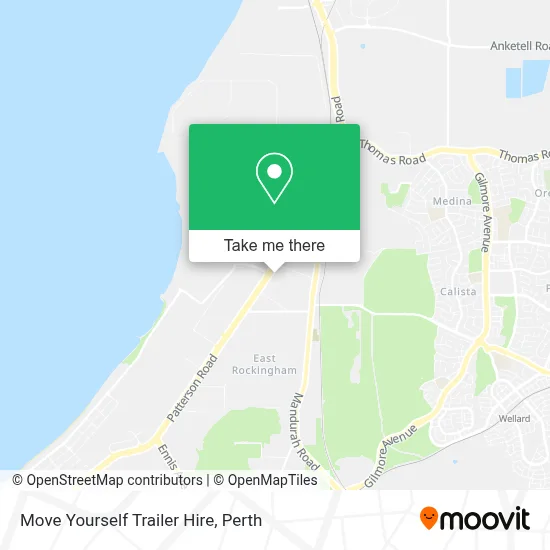 Mapa Move Yourself Trailer Hire