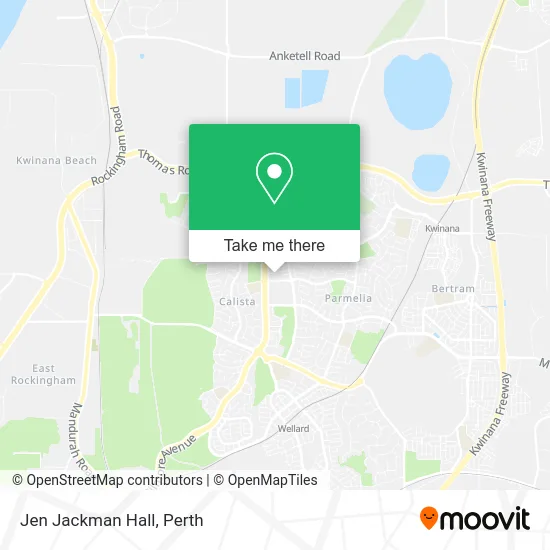 Mapa Jen Jackman Hall