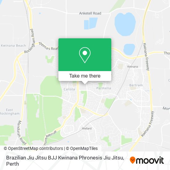 Mapa Brazilian Jiu Jitsu BJJ Kwinana Phronesis Jiu Jitsu