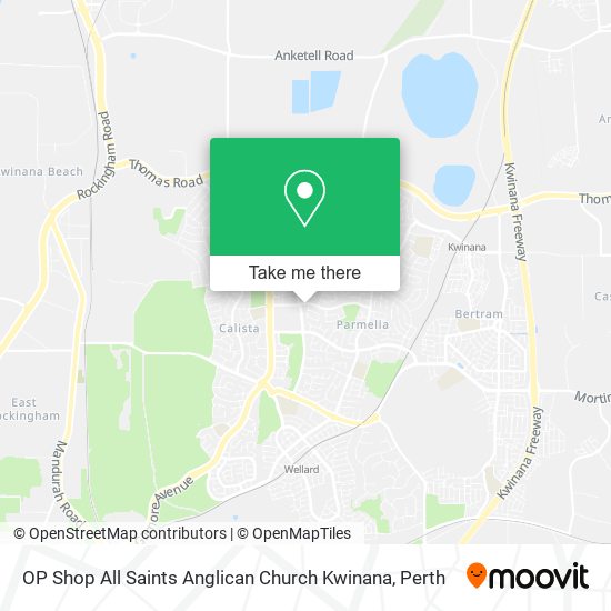 OP Shop All Saints Anglican Church Kwinana map